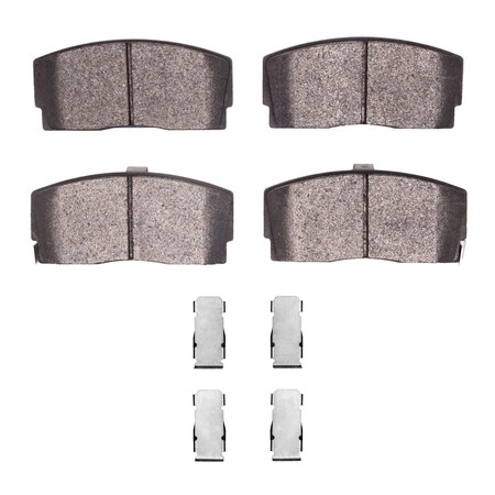 Dynamic Friction Co 3000 Semi-Metallic Brake Pads Hardware Kit, Low Dust, 100% Copper Free, 100% Asbestos-free, Front 1311-0456-01